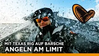 ANGELN AM LIMIT 😲😲 Barschangeln vom Boot mit dem Texas Rig