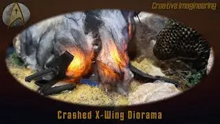 Crashed X-Wing Diorama