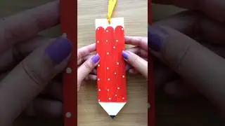 Ice cream-stick Bookmark #teacher #teachersday #pencil #shorts #shortvideo #creator #bookmark