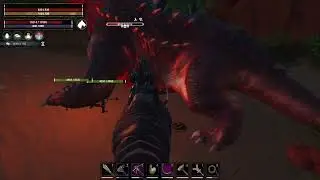 Conan Exiles - Red Mother assault with a Rhino mount