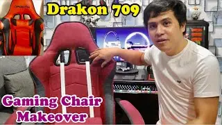 GAMING CHAIR MAKEOVER from Leather to Fabric ! ! ! featuring Raidmax Drakon 709
