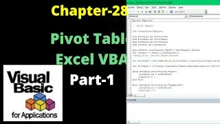 How to create Pivot Table in excel VBA | Create Pivot Table in excel using VBA