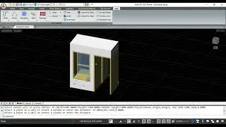 Uneven single hung picture window  in ActCAD