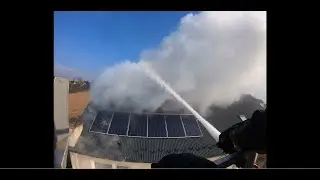 Pożar poddasza z instalacją fotowoltaiczną w budynku mieszkalnym | OSP Gdów