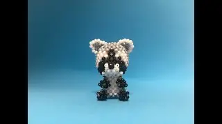 Амигуруми енот из бисера