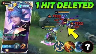 MIYA NEW 1 HIT DELETE BUILD & EMBLEM 2025!! 💀🔥 (100% CHEAT DAMAGE)  - MLBB