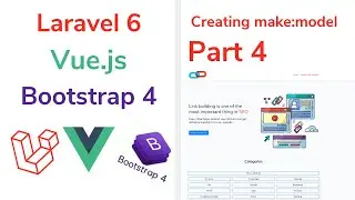 Laravel 6 make model and controller for Categories. Laravel 6 vue js and bootstrap 4 (Part 4)