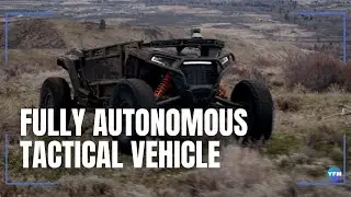This module all-terrain tactical vehicle operates autonomously