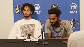 DERECK LIVELY II & DERRICK JONES JR POSTGAME VS SUNS 12/25