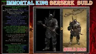 Diablo II Resurrected - Set Immortal King Berserk Barbarian(Build Bad)
