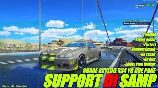 SHARE MOD MOBIL SKYLINE GTR-R34 UNTUK GTASAMP ANDROID/PC