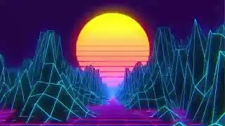 Synthwave Free VJ Loop 4K