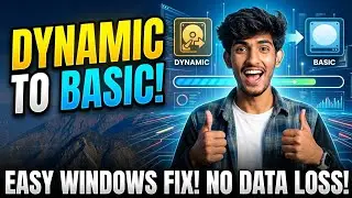 Dynamic Disk ko Basic Disk me Kaise Convert Kare? (No Data Loss) 💻