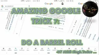 Do a barell roll || Google Trick || Amazing Tricks