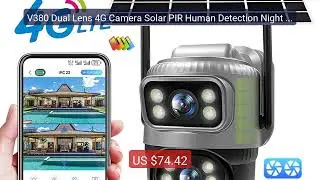 V380 Dual Lens 4G Camera Solar PIR Human Detection Night Visio... — Hot Deal 2026 | Limited Offer!