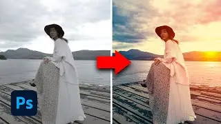 Crea un Sol y un ATARDECER realista en PHOTOSHOP | Alain Perdomo