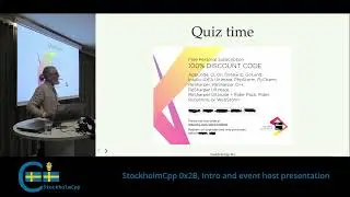 StockholmCpp::0x2B: Intro and event host presentation
