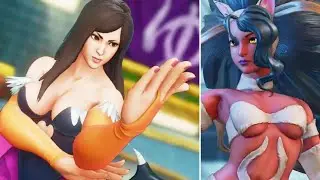 Street Fighter V. Chun-Li vs Menat. Morrigan &  Felicia Costumes