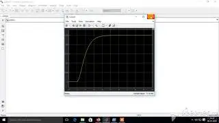 Time response of I and II order system in simulink