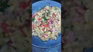 Сковорода из диска бороны в работе. Жареная картошка 