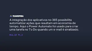 TEAMSPIRA - Automatizando a criação de uma tarefa a partir de um e-mail