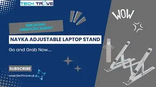 Nayka Adjustable Laptop Stand, Portable Aluminum Laptop Riser Laptop Holder for Desk.
