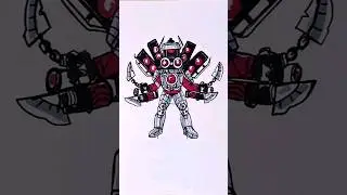 stickman to kid titan speakerman Upgraded speed drawing #shorts #drawing #skibiditoilet