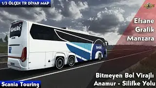 Gerçekçi Grafik ve Manzara Eşliğinde Bol Virajlı Anamur - Silifke Yolu !! Ets 2 - 1.46 Diyar MAP !!