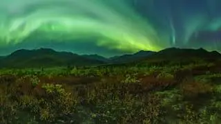 15K 360 timelapse of Aurora Borealis over Tombstone Territorial Park.