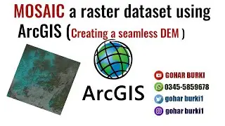 how to mosaic/merge different raster dataset using ArcGIS [Creating a seamless DEM ]