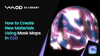 How to Create New Materials Using Mask Maps in CLO | CLO tutorial
