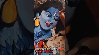 Janmashtami 💜 #art #shorts #trending #krishna