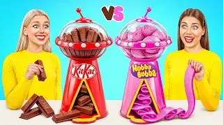 Жевательная Резинка vs Шоколадная Еда Челлендж | Сумасшедшие Кулинарные Идеи от Choco DO