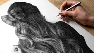 Drawing Photorealistic Hair With Graphite