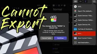 Fix FCPX Cannot Export/Cannot Click Export | Final Cut Pro X Solutions