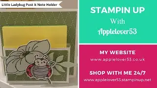 Stampin Up Little Ladybug Post It Note Holder Gift Idea