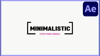 How To Make A Minimal Intro In After Effects In 2022