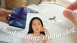 Bookbinding Studio Vlog 13 ✦ cleaning, order packing, behind the scenes and other cozy studio things