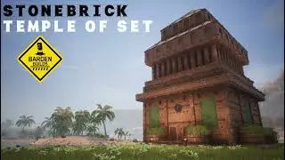 Conan Exiles: Stonebrick Temple of Set (Speed Build/ No Mods)