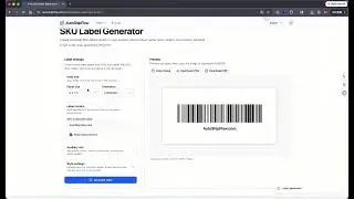 Free SKU Label Generator: Create Printable Barcode & QR Labels