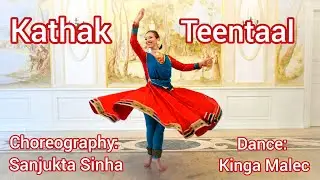 Kathak Teentaal | Kinga Malec dance | Sanjukta Sinha choreography