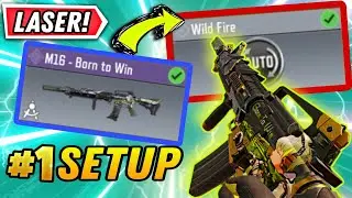 *NEW*  FULLY AUTO FIRE M16 PERK is LASER with this GUNSMITH in SEASON 11 BATTLE ROYALE COD MOBILE!!