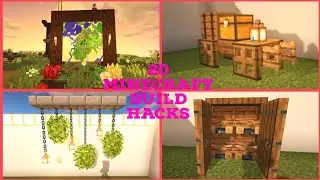 20 minecraft build hacks || minecraft build ideas || top 20 build ideas in minecraft 😀