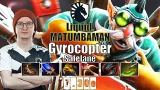 Gyrocopter Safelane | Liquid.MATUMBAMAN | 18 KILLS MATU GYRO IS BROKEN | 7.30e Gameplay Highlights