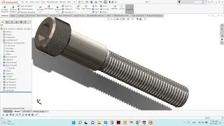 Socket Head Cap Screw Design 2022 | SolidWorks Tutorails with Raihan
