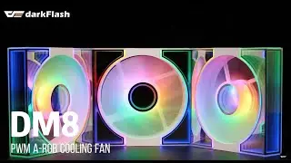 【darkFlash】DM8 PWM ARGB Cooling Fan Product Showcase