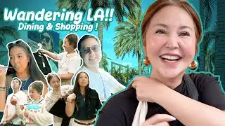 Aton tries to Vlog with PJ! Love it! + More Shopping and Dining in LA! | Small Laude