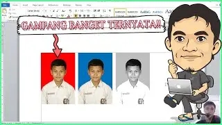 Cara Membuat Pas Foto di Microsoft Word Ukuran 6x4 3x4 - Edit Foto Hitam Putih - Remove Background