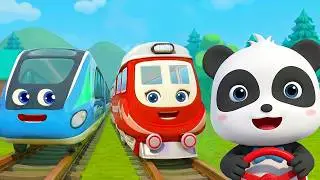 Super Panda and Super Train | Thomas Train | Nursery Rhymes | Kids Songs | BabyBus