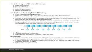 Directory Structures , Os , File System , Directory Level , Types of Directory Structures